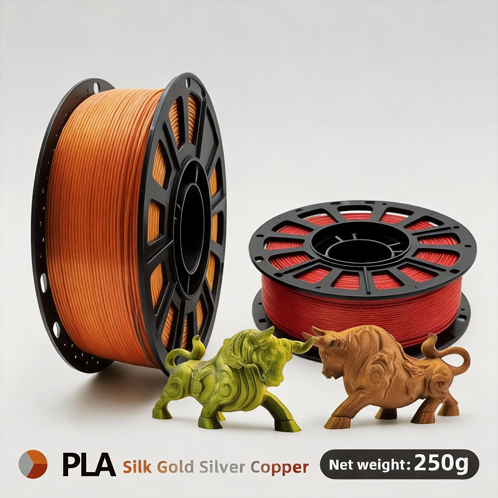 Gradient Rainbow PLA Filament 1.75mm 32 Colors, Shiny Multicolor Fast Color-Changing 250g Spool for FDM 3D Printers