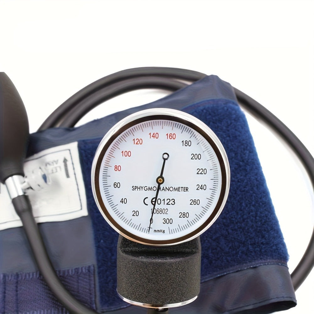 Blood Pressure Monitor Manual Aneroid Kit, Upper-Arm Cuff with Dial Gauge, Stethoscope and Carrying Case