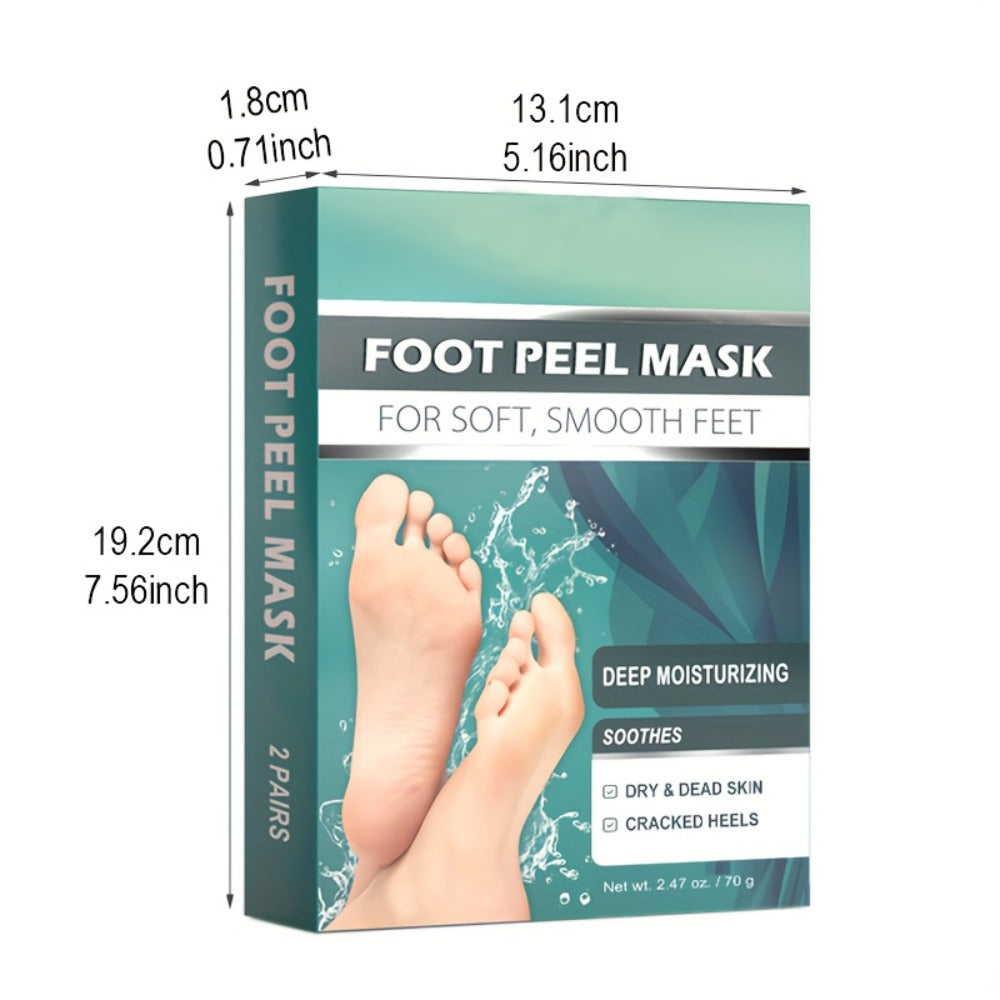 Foot Peel Mask Exfoliating Socks Dead Skin Remover Moisturizing Firming Brightening Hypoallergenic Peeling Treatment for Dry Cracked Heels
