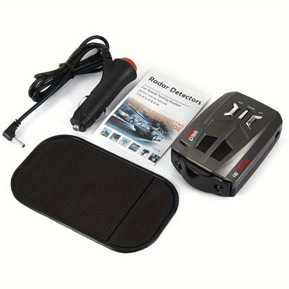 Radar Detector for Cars – Long Range Detection, Mute Memory, LED Display, City & Highway Mode, Speed Camera Alert Driving Aid