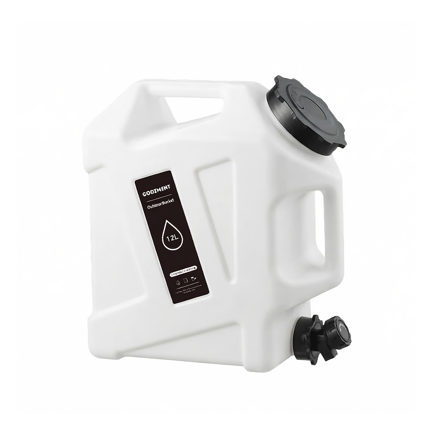 Water Storage Container with Spigot 2 Handles BPA Free PVC Collapsible Water Jug for Camping Outdoor RV Hiking Emergency Survival Portable