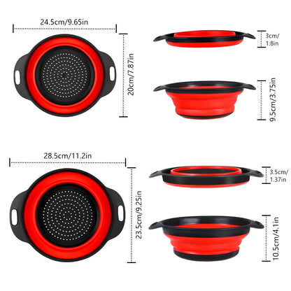 26-Piece Mixing Bowl Set with Six Nested Bowls, Black Lids, Grater Inserts and Kitchen Tools