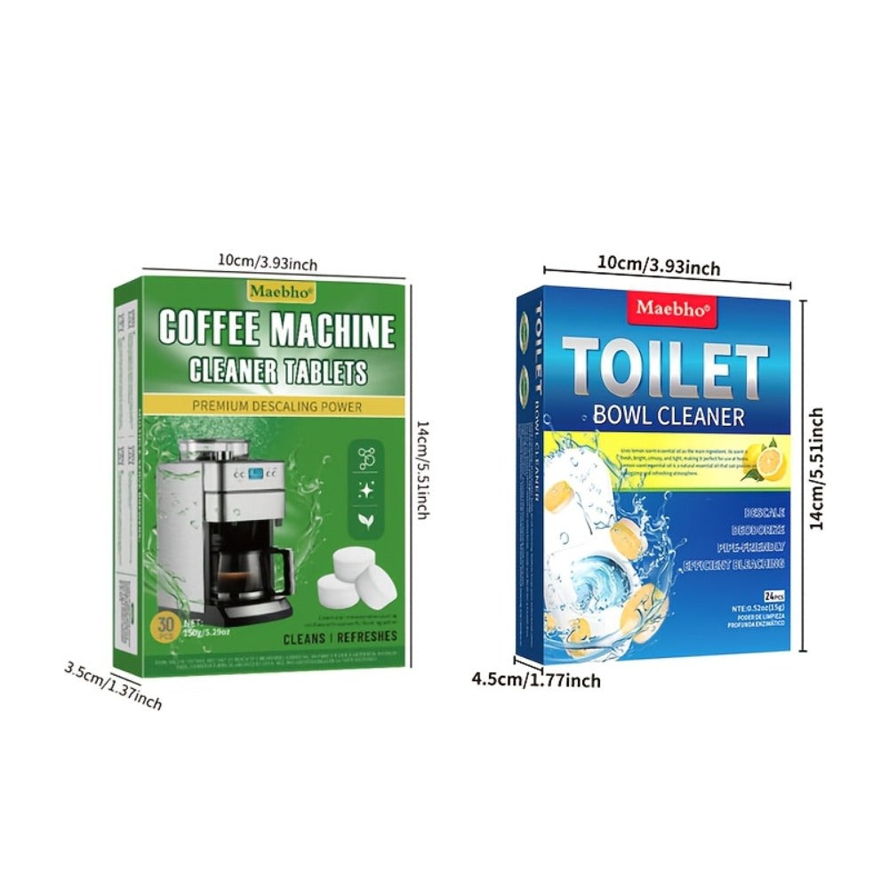 Cleaning Tablets, Lemon Scented Toilet Cleaner Tablets for Stain & Urine Removal, Deodorizing Bowl Cleaner