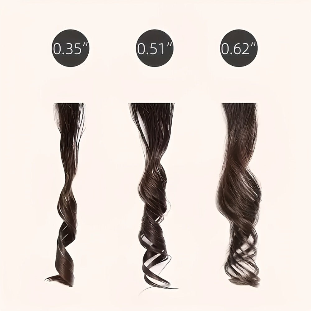 9mm Mini Curling Iron Rapid Heating for Ultra-Fine Curls Teddy Curls Water Waves & Bangs, Travel Curling Wand for Men & Women