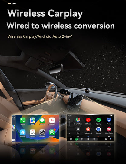 Compact USB Adapter for Factory Wired CarPlay or Android Auto Systems with Orange or Black Checkout Options