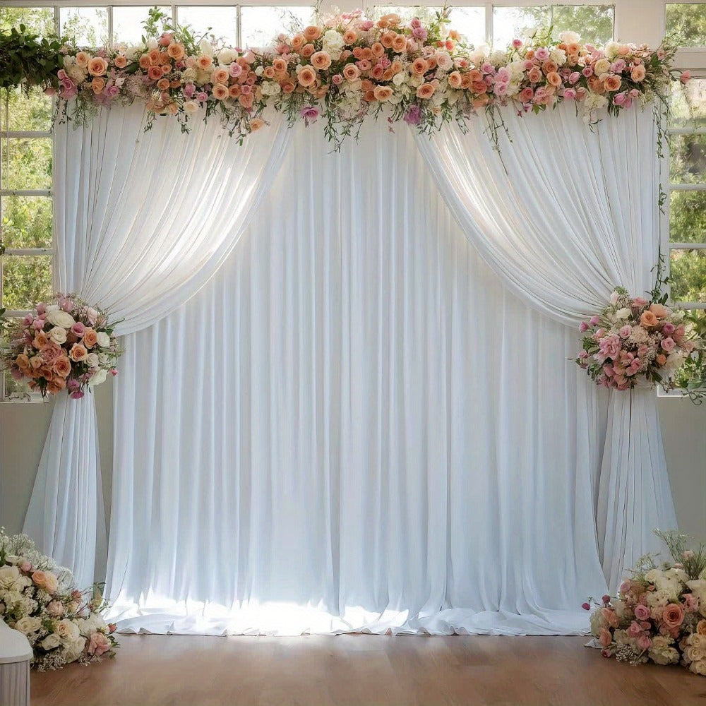 Two-Piece Photography Backdrop Curtain Set with 150 cm Width and 215 cm or 300 cm Height Options