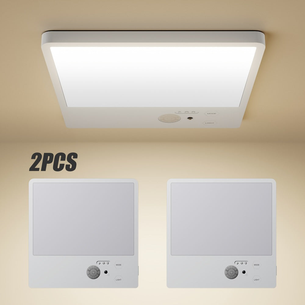 Wireless LED Ceiling Light Motion Sensor Rechargeable Battery Powered 3 Color Temperatures for Home Cooking, Dining and Outdoor Meals