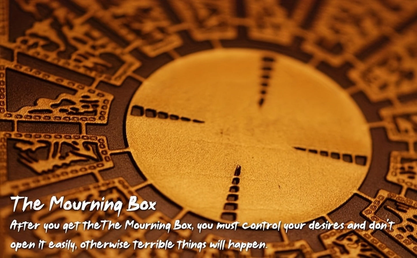 Lament Configuration Puzzle Box Cube, Functional Detachable Deformation Lock Box with Display Base