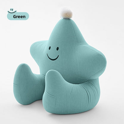 Kids Reading Pillow Star Shape with Neck Support Back Support Lumbar Support & Armrests Spine for Entryways, Bedrooms and Living Spaces