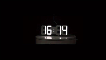 3D LED Digital Alarm Clock Colorful Night Light Home Decor Bedroom Desk Clock USB Powered for Entryways, Bedrooms and Living Spaces