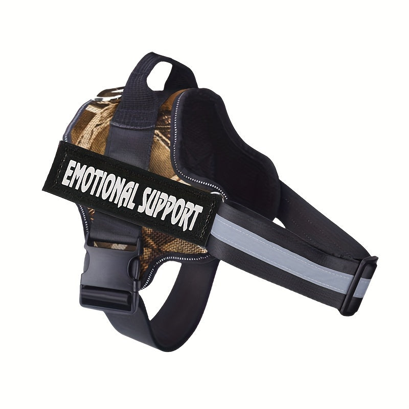 Emotional Support Dog Harness No-Pull Reflective Vest with Handle – Adjustable No-Choke ESA Pet Harness for Easy Walking & Training
