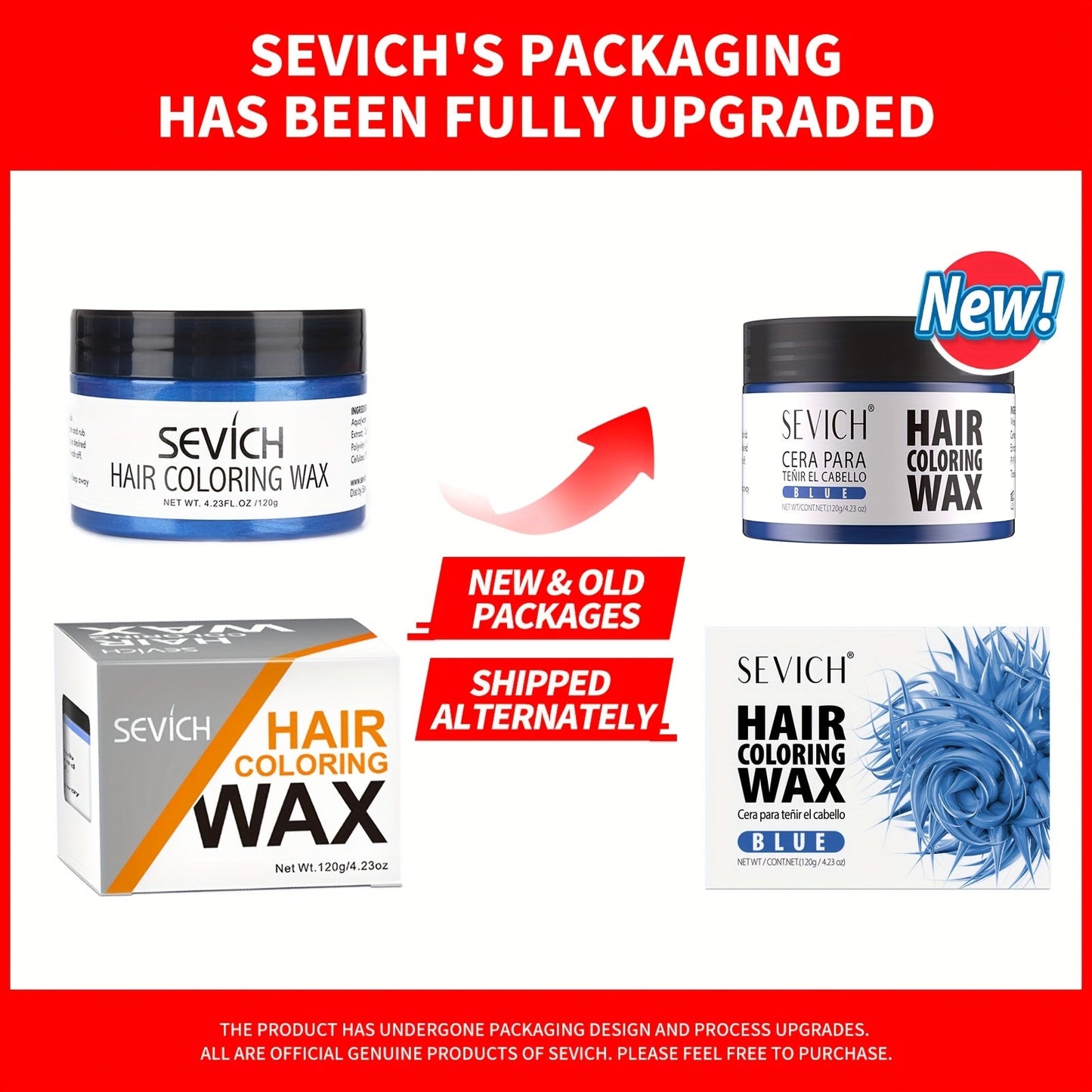 Hair Color Wax 13 Shades 120g, Temporary Hair Dye for Men & Women, Easy Apply & Wash Out, Party, Festival