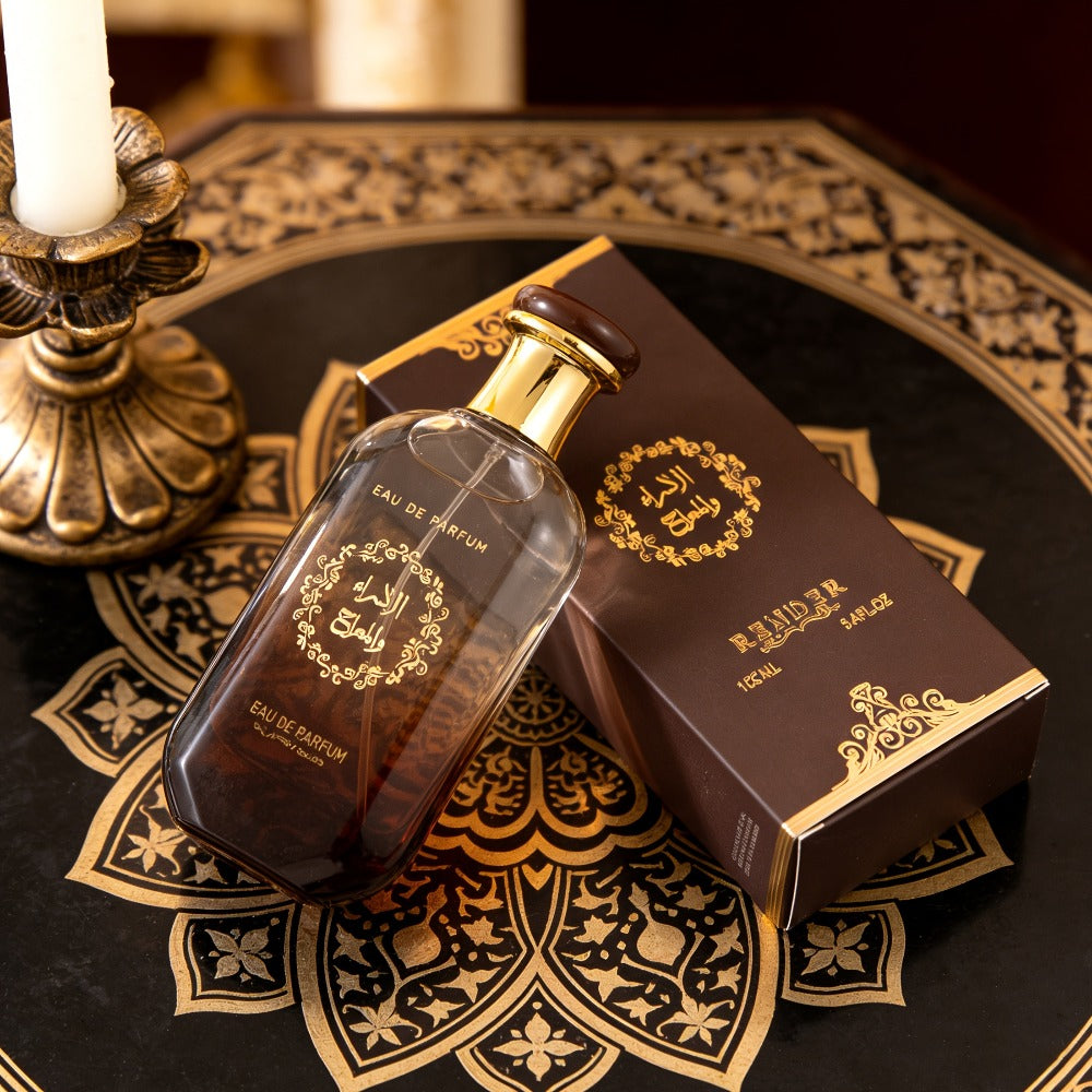 Cologne Spray for Men Desert Knight 3.04 oz with Amber Glass Bottle and Brown Presentation Box