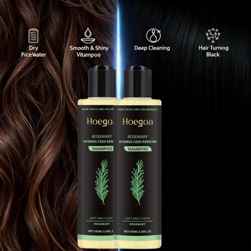 Rosemary Shampoo 2 Pack for Women & Men, Deep Cleansing Strengthening Hair Care with Rosemary Extract