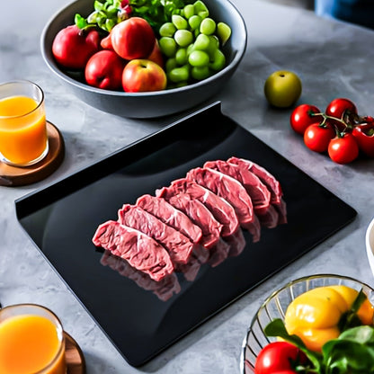 Acrylic Cutting Board Large Anti-Slip 17x23 Inch – Clear & Black Countertop Protector for Kitchen & Restaurant
