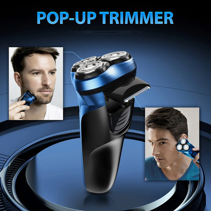 Cordless Electric Razor for Men Rechargeable Fast Charging Washable Heads Face Shaver – Smooth Close Shave Portable Electric Shaving Machine