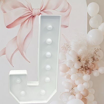 Marquee Letter Lights 3ft LED Light Up Letters for Weddings, Proposals & Celebrations – Cool White Lighted KT Board DIY Display Frame
