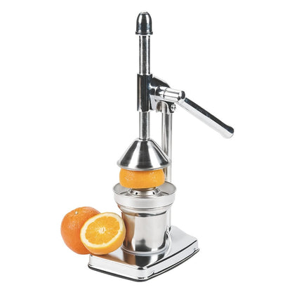 Manual Citrus Juicer Stainless Steel Lemon Squeezer with Lever Press for Home Cooking, Dining and Outdoor Meals