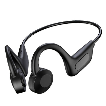 Open Ear Air Conduction Headphones Wireless, Mosyxe Sport Earphones with Noise Cancelling Mic, Seamless Bluetooth Pairing