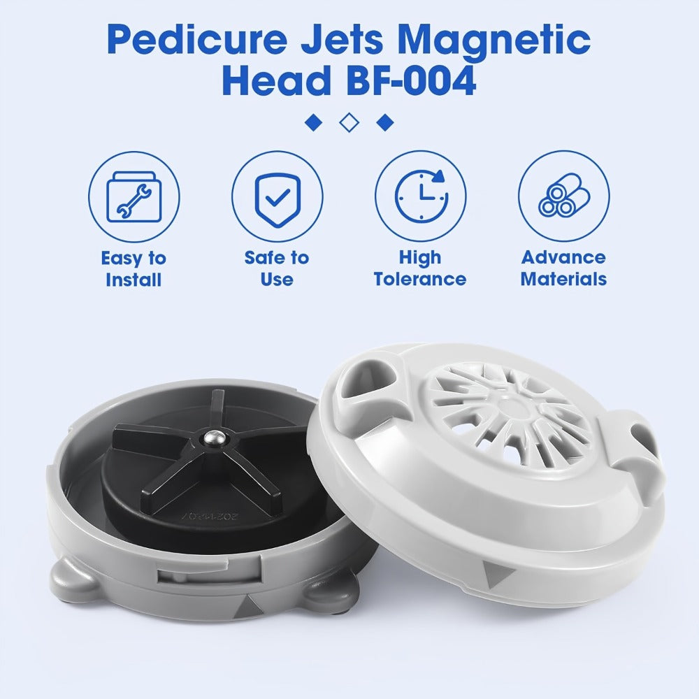 Pipeless Jet Motor Replacement for Pedicure Spa Chair – Magnetic Jet Head with Propeller & Cap, Model P153