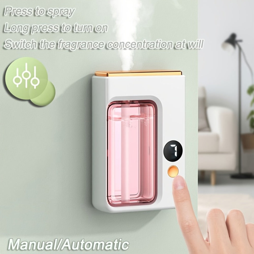 Essential Oil Aromatherapy Diffuser Set, Mini Humidifier with 7 Spray Levels, 1/4/ Timer, 5.07oz