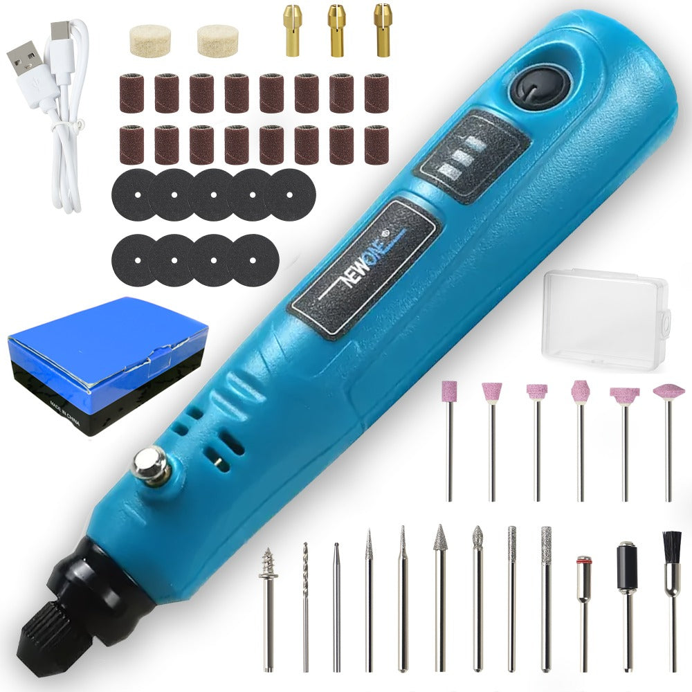 Cordless Rotary Tool Kit 3.6V USB Charging for Entryways, Bedrooms and Living Spaces, with the Listed Configuration