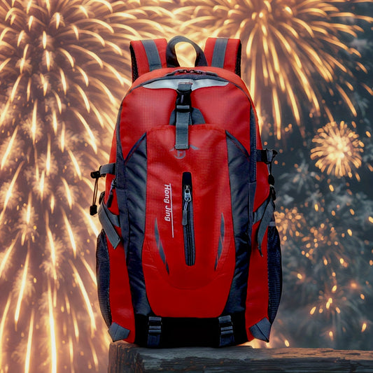 Hiking Backpack 25.8L Outdoor Mountaineering Bag – Large Capacity Travel Sports Rucksack with Torso Adjustment for Trekking, Camping