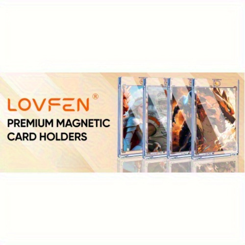 Magnetic Card Holders 35pt Ultra-Thin Hard Plastic Trading Card Protector – Fits Standard & Sports Cards, Baseball Cards