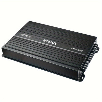 BOMGE 4-Channel Car Amplifier 2500W Max Power for Subwoofers & Speakers Full Range Class AB Vehicle Audio Amp AMP-228 AMP-268-A AMP-268-C