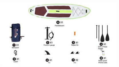 Ultralight Inflatable SUP Board Wide Stable Design Non-Slip EVA Deck Portable Quick-Dry All-Season Performance for All Skill Levels