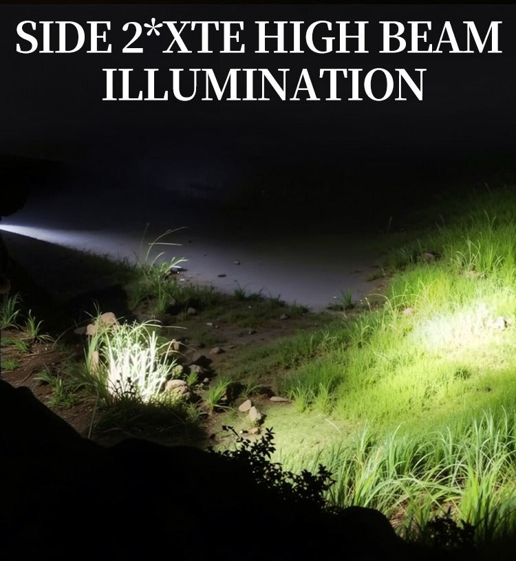 LED Headlamp Glasses 2-Pack, Head-Worn Flashlight with Flashing Mode for Night Running, Cycling, Fishing, Camping, Hiking