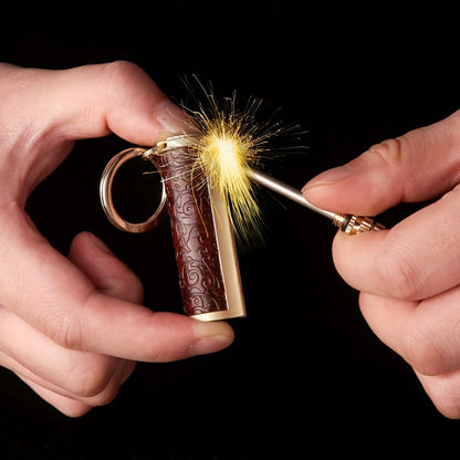 Permanent Match Fire Starter Set 4pcs, 10000-Strike Flint Metal Match Lighter with Keychain, Emergency Survival Fire Starter Kit for Outdoor
