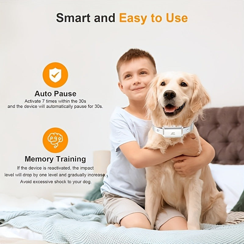 Bark Collar for Dogs – Anti-Barking Training Collar with 3 Sensitivity & 7 Intensity Levels, Beep & Vibration Modes