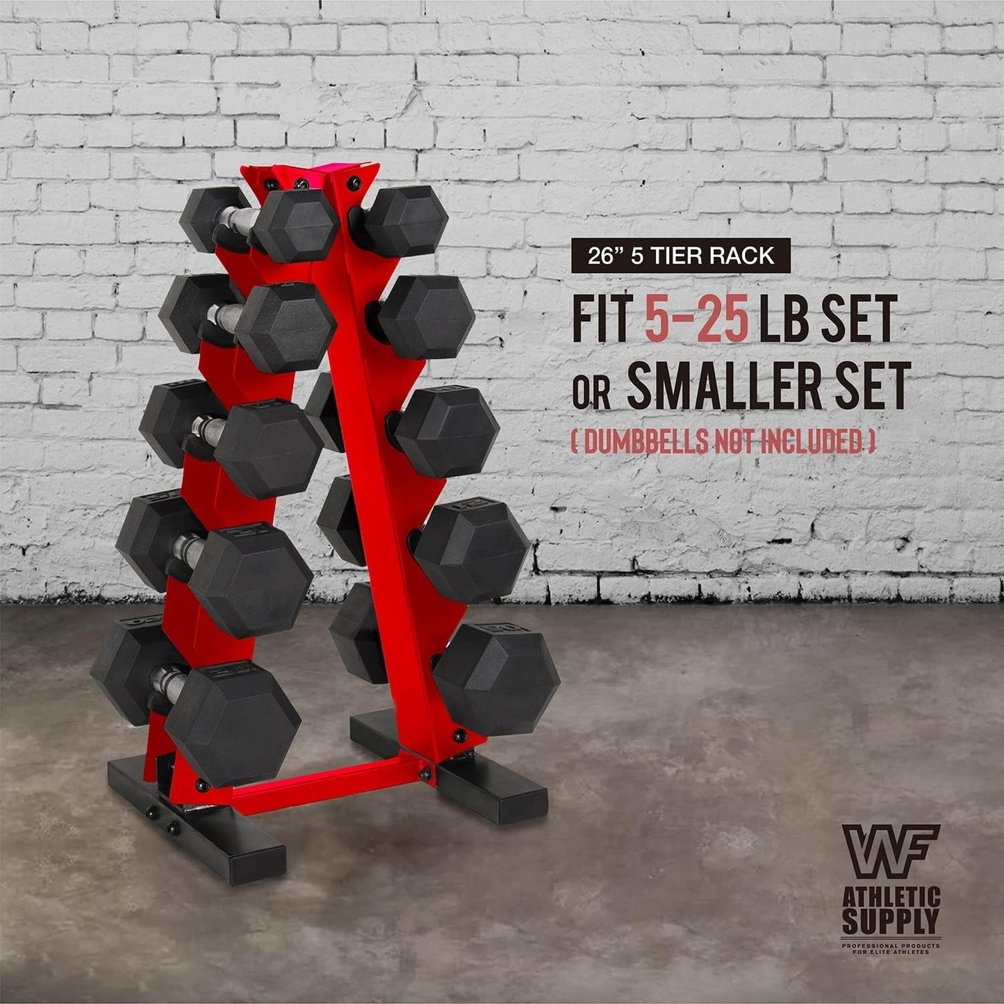 Dumbbell Rack A-Frame 5-Tier Heavy Duty Weight Storage Stand – Space-Saving Vertical Dumbbell Holder for Home Gym