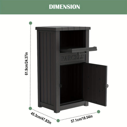 Lockable Outdoor Storage Box Waterproof Package Delivery Porch