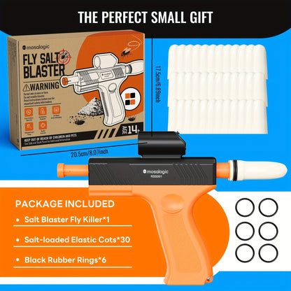 Bug Salt Gun Fly Pistol Salt Shooter Pest Control Toy No Chemicals No Batteries Indoor Outdoor Home Garden Camping Gift