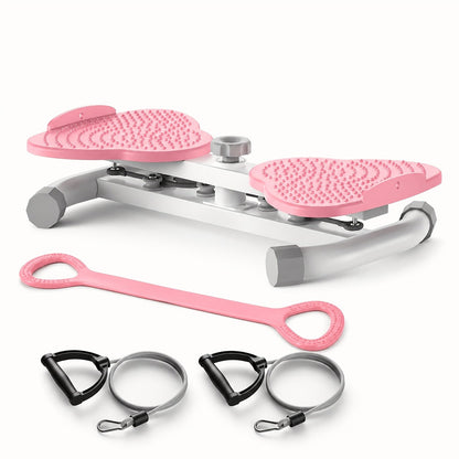 Fitness Equipment Waist Twist Platform with Figure-Eight Resistance Tubes Display and Three Colors