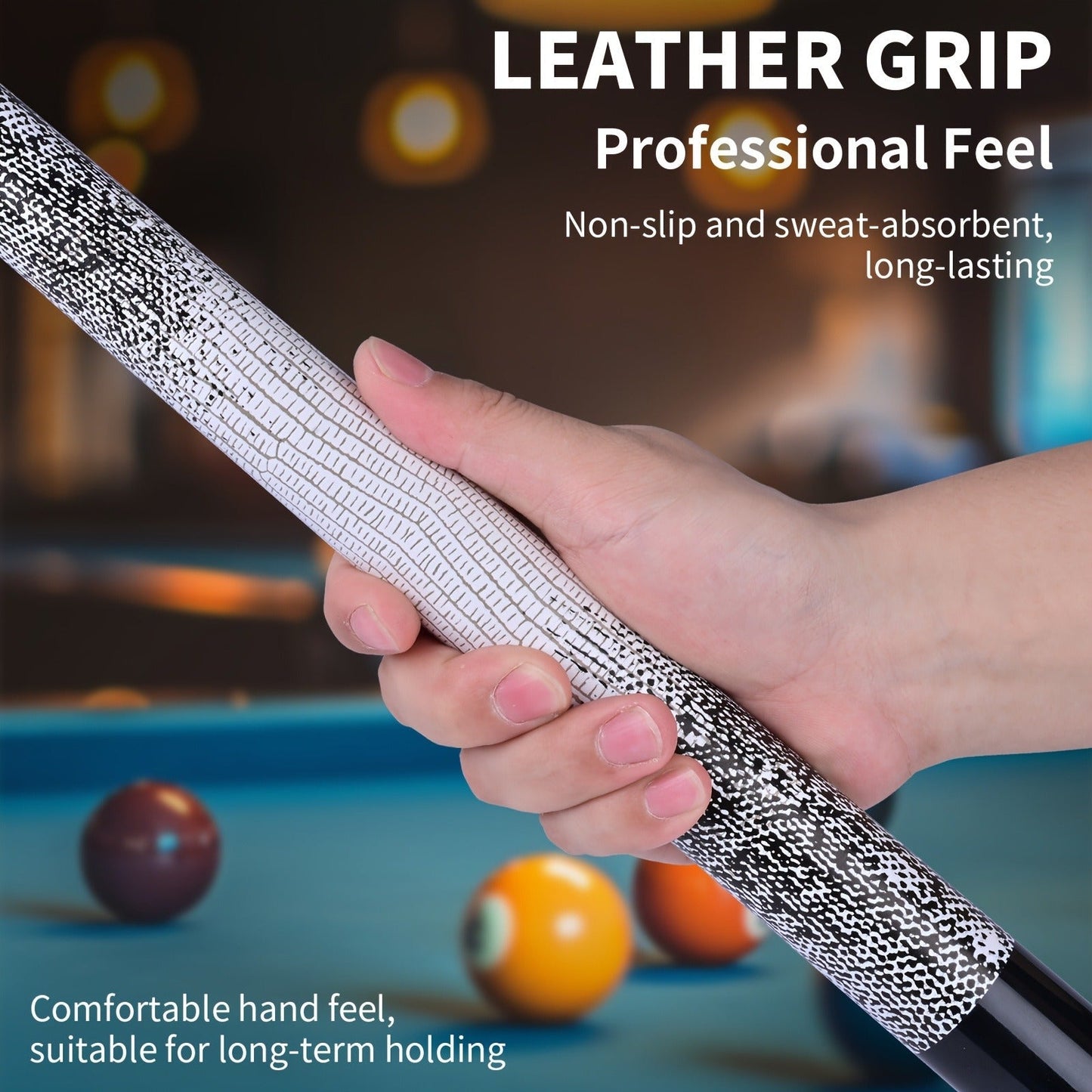 58-Inch Canadian Maple Pool Cue with 13mm Tip, 19oz or 20oz Weights and Multiple Color or Set Options