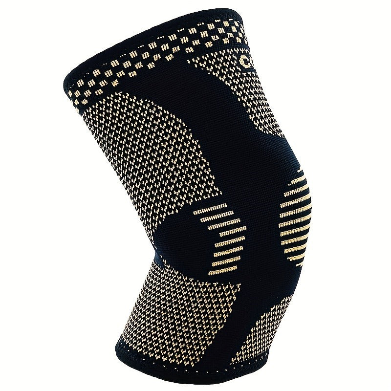 Knee Brace with Patella Gel Pad & Side Stabilizers – Open Patella Support for Running, Cycling, Tennis, Volleyball & Outdoor Sports | Men