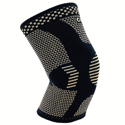 Knee Brace with Patella Gel Pad & Side Stabilizers – Open Patella Support for Running, Cycling, Tennis, Volleyball & Outdoor Sports | Men