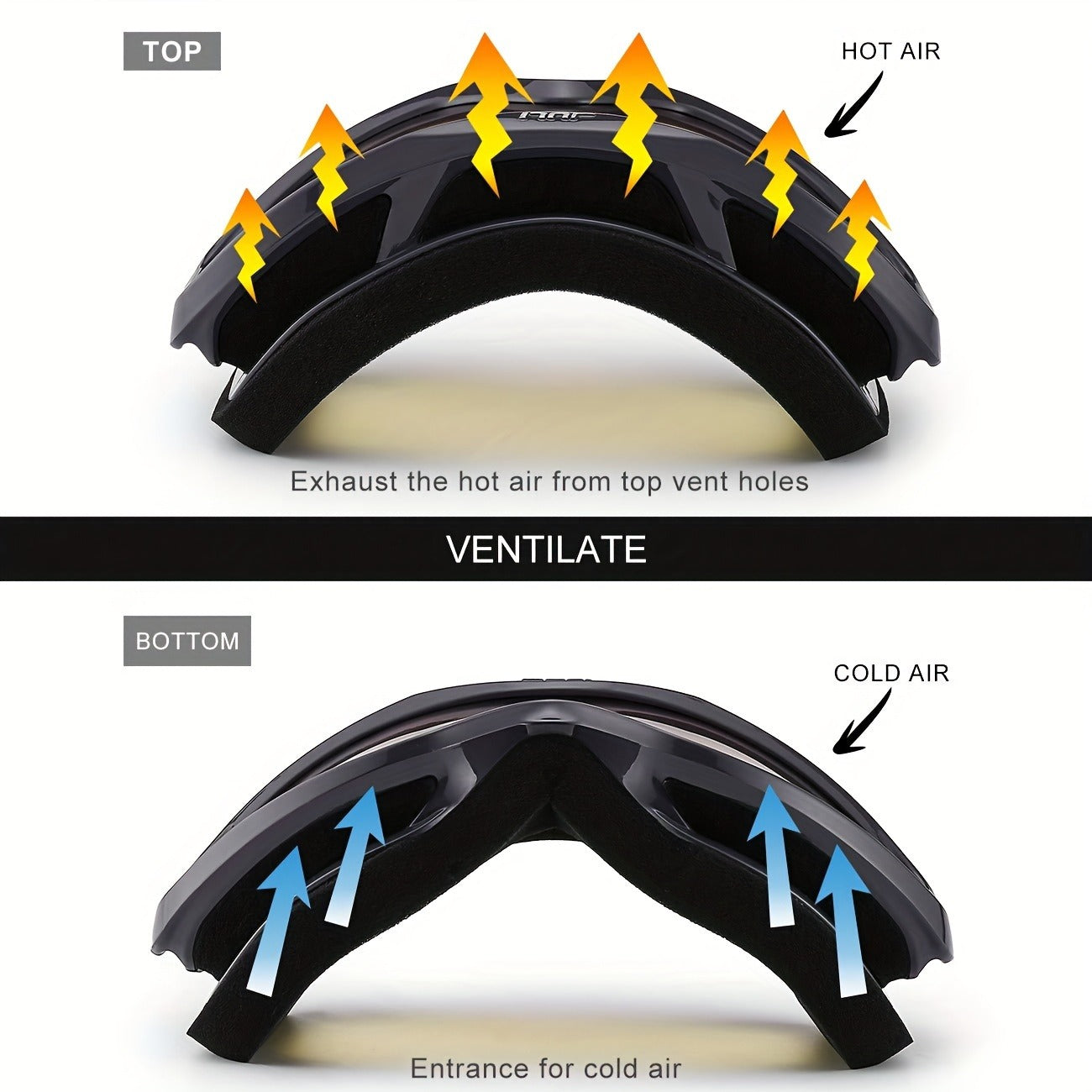 Black MAXJULI Over-the-Glasses Ski Goggles with Silver Lens and Single-Piece Checkout Option