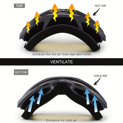 Black MAXJULI Over-the-Glasses Ski Goggles with Silver Lens and Single-Piece Checkout Option