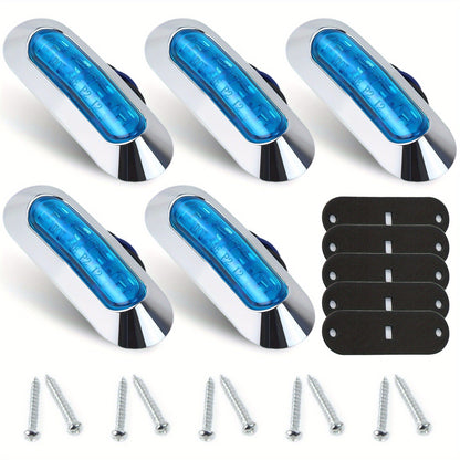 Marine LED Navigation Lights Set of 20 – Stern Circular Deck & Onboard Boat Lights for Yachts & Boats | Low Frequency, No Battery Required