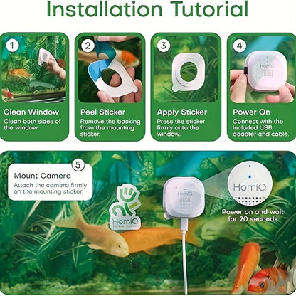 Smart Bird Feeder Camera 2K HD WiFi - AI Capture Night Vision