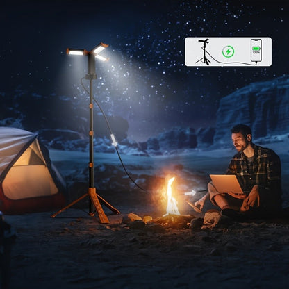 Rechargeable Camping Light with Stand 15000mAh 20000mAh High Capacity LED Tent Lamp – Portable Battery Powered Lantern for Camping Hiking