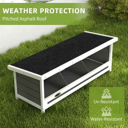 Chicken Nesting Box 3 Hole Wood Laying Box with Asphalt Roof for Hens, Indoor Outdoor Chicken Coop Nesting Boxes Fits Up to 3 Chickens