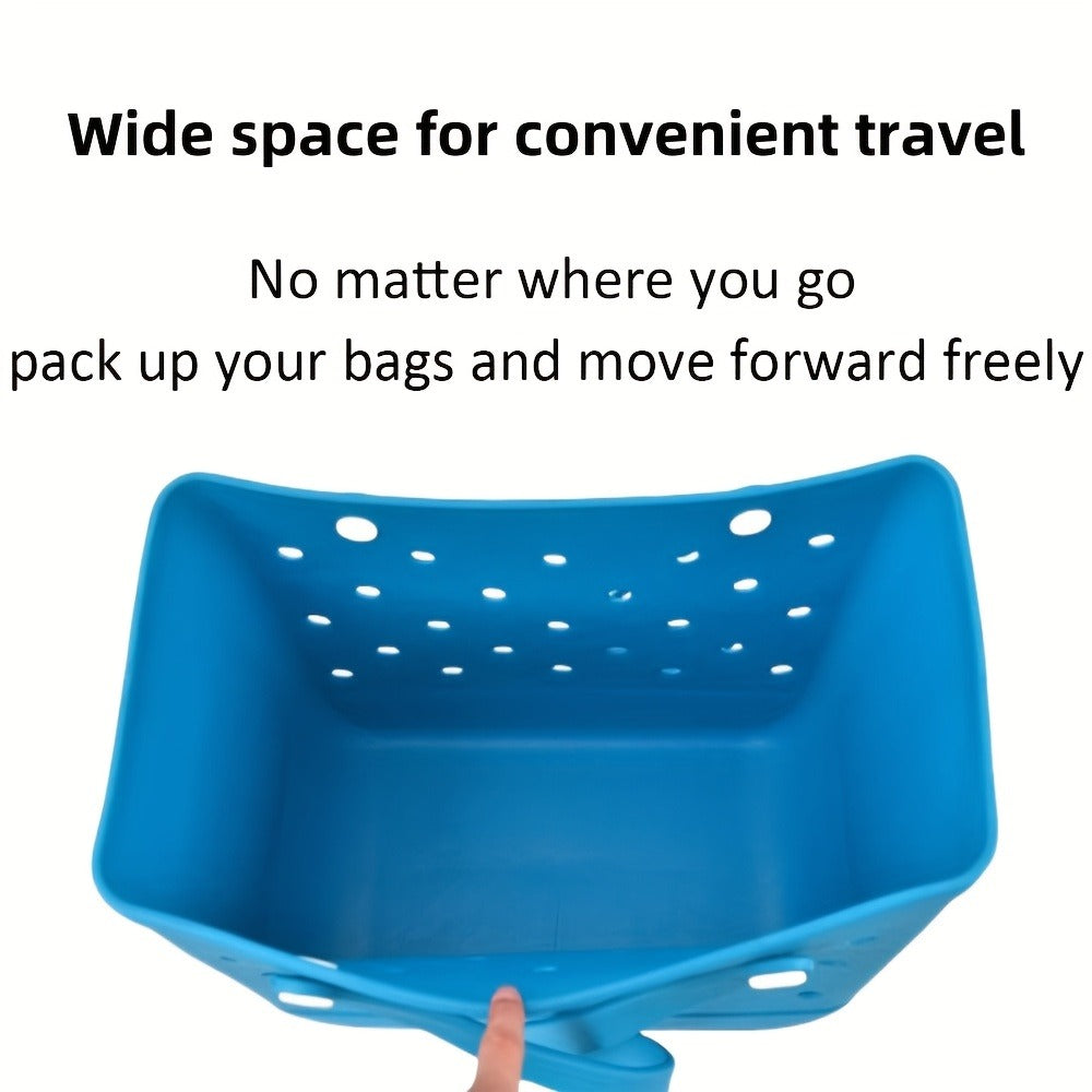 EVA Beach Bag for Women with Drainage Holes Waterproof Tote Bag Summer Outdoor Camping Shopping Travel Bag with Cute Decorations