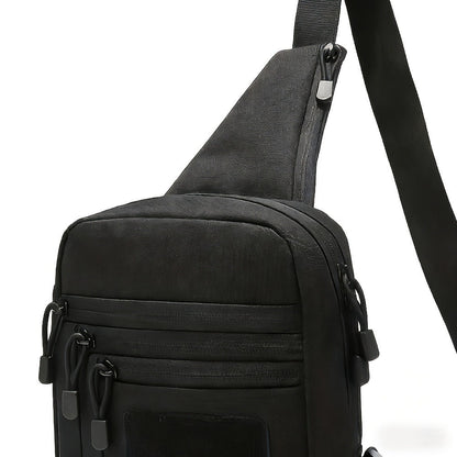 CCW Shoulder Bag Tactical Concealed Carry Bag for Men with Chest Holster Multiple Compartments EDC Sling Bag for Daily Use Shooting Range