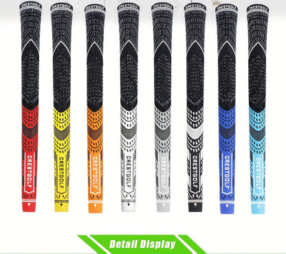 Midsize Golf Grips Set 13 Pack – All Weather Hybrid Rubber Golf Club Grips with Ecological Yarn Thread Technology, Multiple Colors