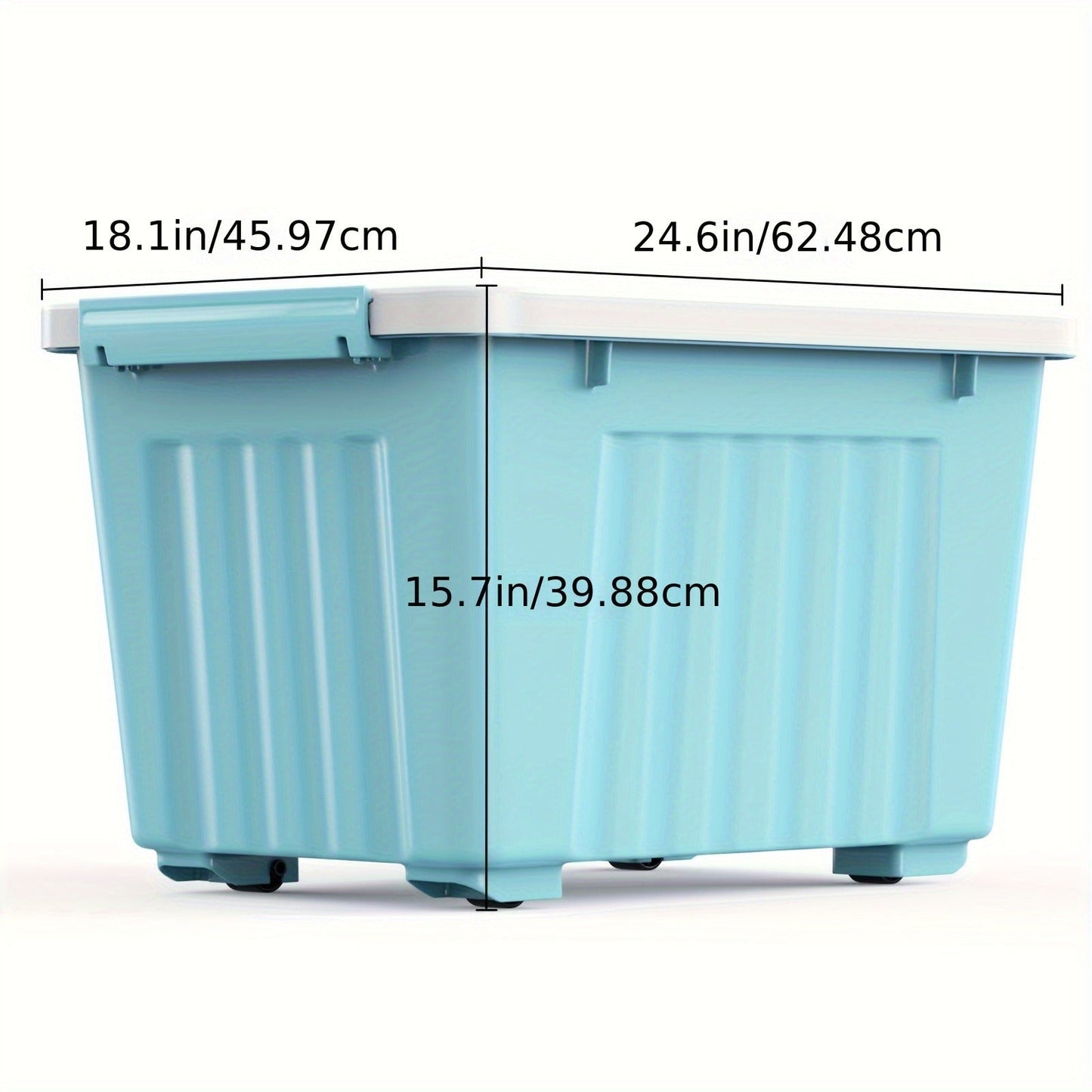 72QT or 97QT Stackable Storage Container Sets with Latching Lids in Clear, Pink/White or Gray/Yellow
